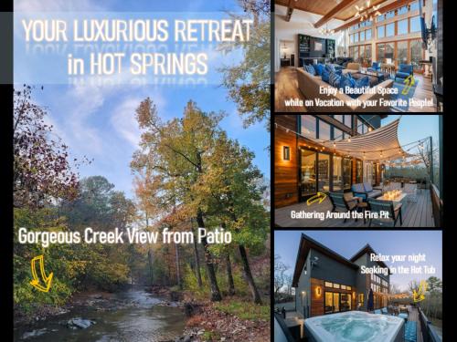 Mid America House | Luxurious Retreat! Private Creek View, Hot-tub, Pool