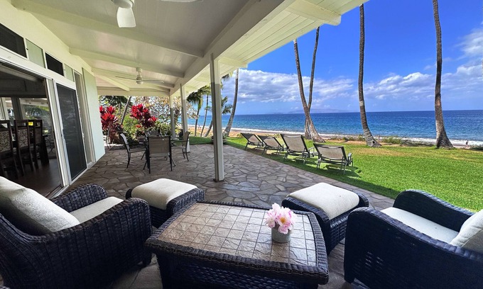 Kihei House | LUXURIOUSLY*OCEANFRONT Beach House with Sweeping 180°Views