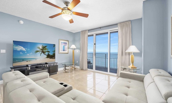 Brush - Stewarts Condo | Luxury 2BR Double Balcony Condo Direct Oceanfront Wyndham Ocean Walk Resort Daytona Beach | 2021