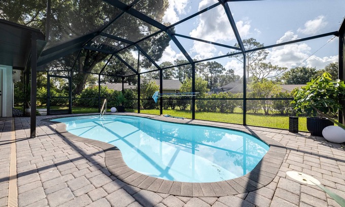 Saddlebrook House | Luxury 3BR Home w/Pool, Lanai & Fire Pit in Golf & Tennis Community 3-Month Minimum Stay