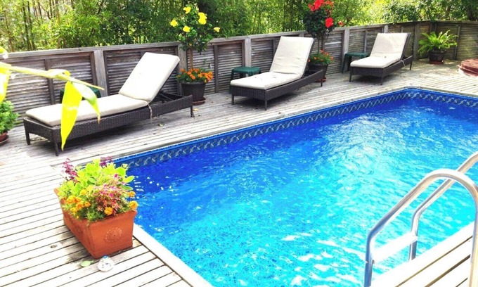 Fire Island Pines House | Luxury 4-bedroom house in Fire Island Pines - AC, bay views, heated pool and spa