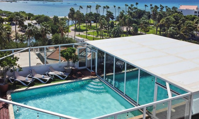 Oranjestad Apartment | Luxury 4BR/4BA Penthouse w/Rooftop Pool & Stunning Views at Penthouse Bocobay