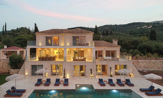 Petaleia Villa | Luxury 6 bedroom Villa with pool, Northeast Corfu, sleeps 12