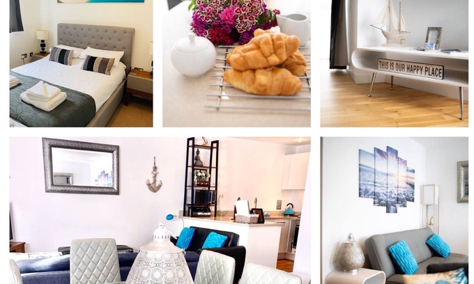 Newquay Apartment | Luxury apartment Porth Cornwall within 2 min of the Beach and sea views