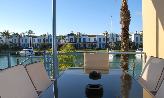 Sotogrande Apartment | Luxury apartment with large terrace and direct access to the channel