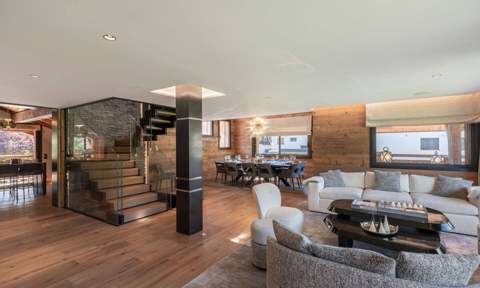 Megeve Ski Chalet | Luxury Chalet with Pool, Sauna, Gym and Cinema