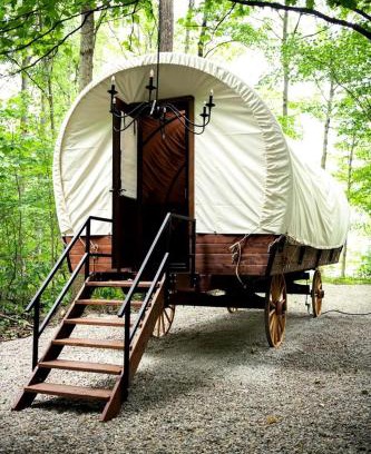 Houston House | Luxury Conestoga Wagon, Perfect for a Weekend Glamping Escape from Dayton, Ohio