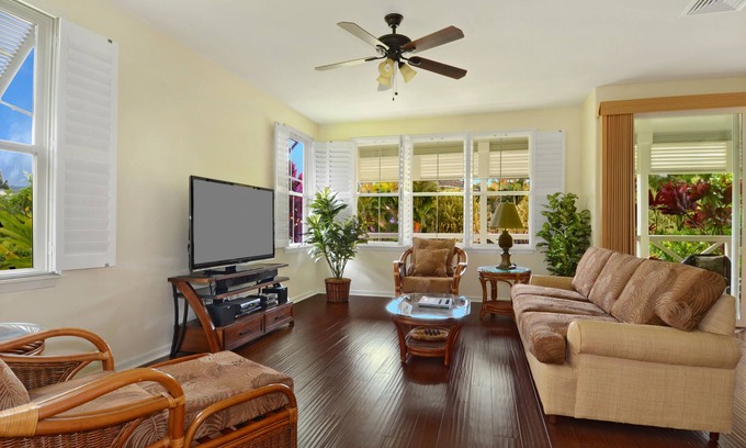 Princeville Condo | Luxury Hawaiian Style Condo with A/C, Nihilani 16A