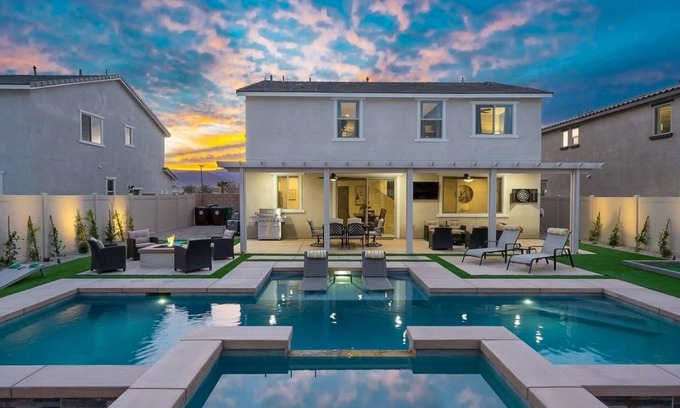 Coachella House | Luxury home with private pool spa, bocce ball, Game room & nearby attractions