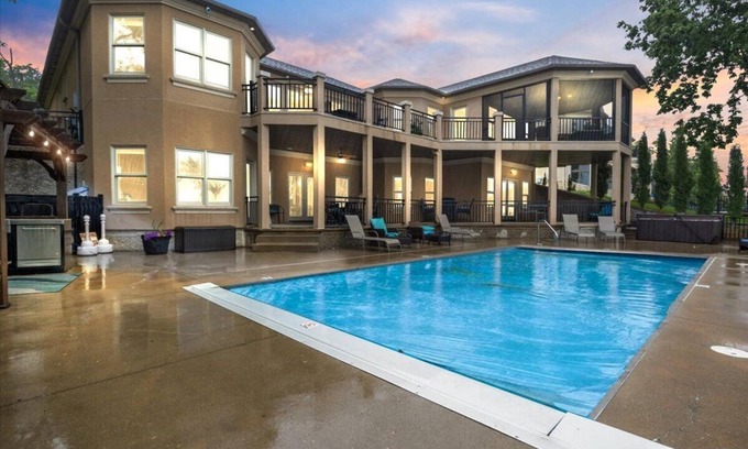 Osage Beach House | Luxury Lakefront Escape w/Pool, Hot Tub & Theater