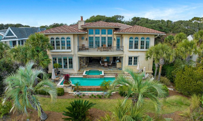 Palmetto Dunes House | Luxury Oceanfront Oasis with a pool and theater