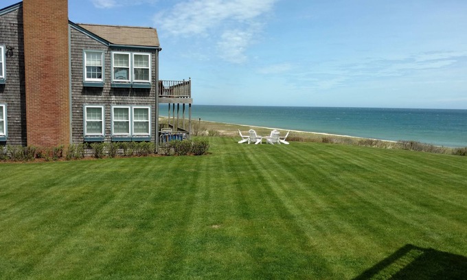Tom Nevers House | LUXURY OCEANFRONT ESTATE! Private beach & heated pool & hot tub. Sleeps 12!