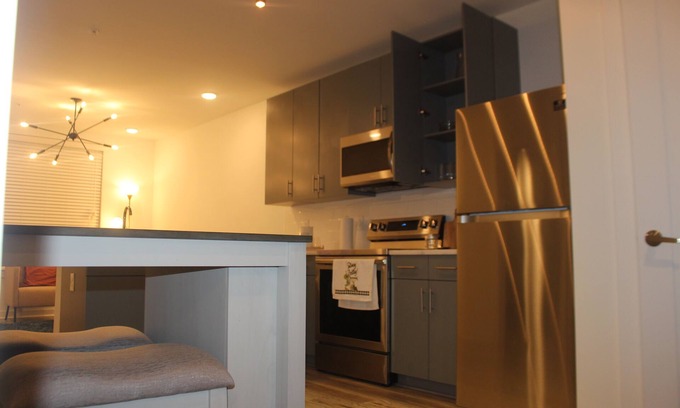 Old Fourth Ward Apartment | Luxury OneBDRM APT with Skyline Rooftop Access