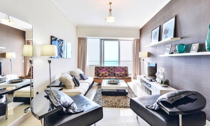 Jumeirah Lake Towers Apartment | Luxury Panoramic Full Sea View Ocean Heights 1-bedroom