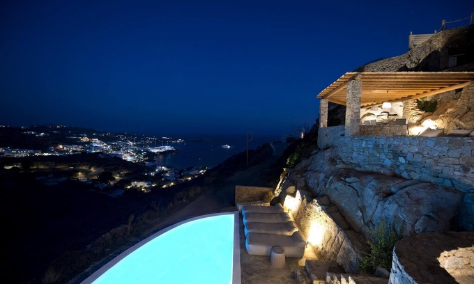 Psarou Villa | Luxury Psarrou Villa | 3 Bedrooms | Villa Azurite | Stunning Sea and Beach Views