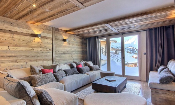Plagne Soleil Ski Chalet | Luxury Renovated Chalet with High-End Amenities in La Plagne, Ski-In/Ski-Out Access