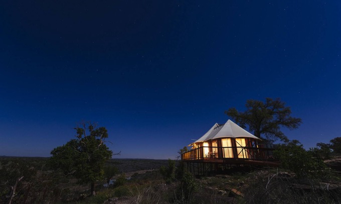 Johnson City RV Rental | Luxury Safari Tents on 96 acres in the Texas Hill Country