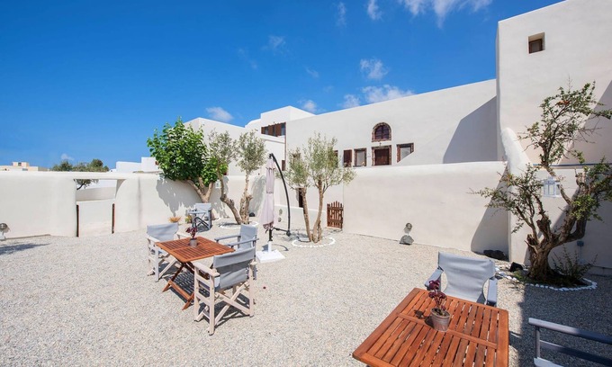 Pyrgos Villa | Luxury Santorini Residence | 2 Bedrooms | Villa Lucy | Spacious Terrace | Pyrgos