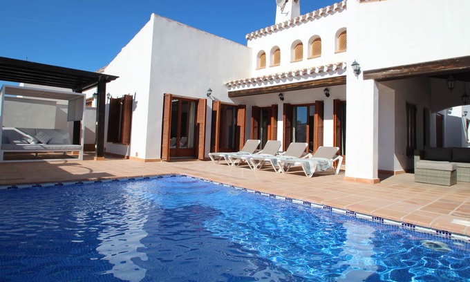 Caserio Los Tarquinos Villa | Luxury three bedroom detached villa with private HEATED pool and WiFi Internet
