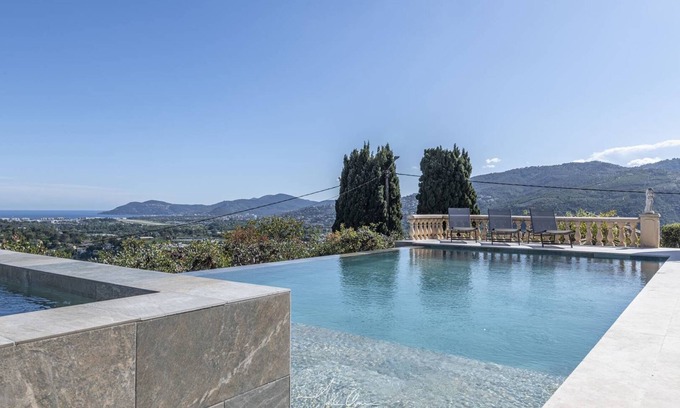 La Roquette-sur-Siagne House | Luxury Villa Panoramic Sea view Swimming pool Air conditioning Car Wifi