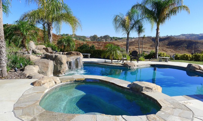 Temecula House | Luxury Vineyard Estate on Deportola Wine Trail - Mountain & Vineyard View