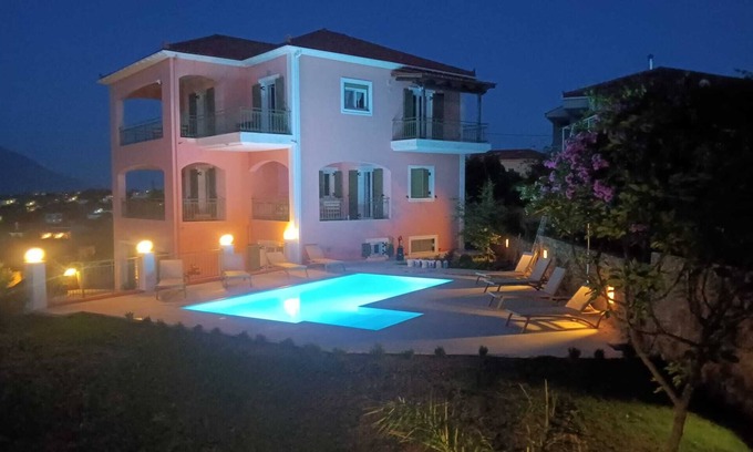 Lakithra Villa | Magnificent Family Residence Private Pool In Perfect Kefalonian Village Setting