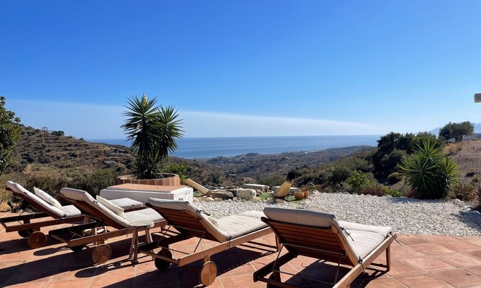 Benagalbon House | Magnificent Finca with swimming pool. Panoramic sea view