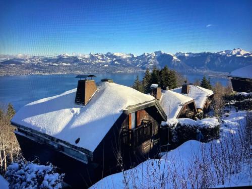 Thollon-les-Memises House | Magnifique Chalet Avec Vue Panoramique sur le Lac Léman
