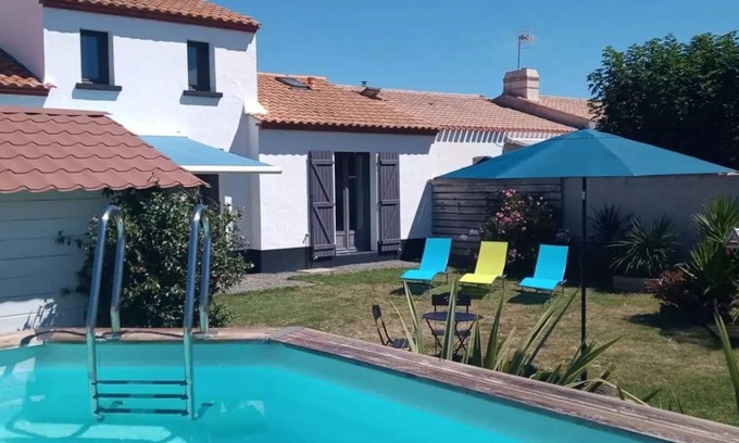 La Gueriniere House | Maison Avec Piscine à 700m de la Plage