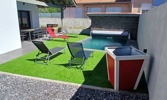 Tarnos House | Maison Neuve Avec Piscine à 5 min de la Plage