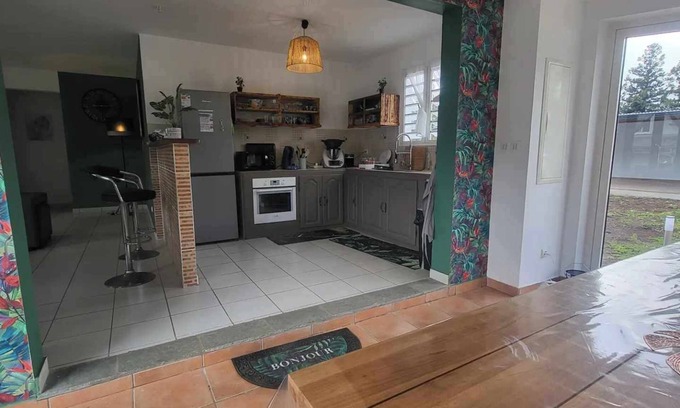 La Plaine-des-Palmistes Villa | Maison de charme avec terrain de pétanque privatisé, borne de recharge