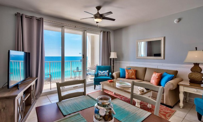 Miramar Beach Apartment | Majestic Sun 9th Floor Gulf Front 1 Bedroom Condo