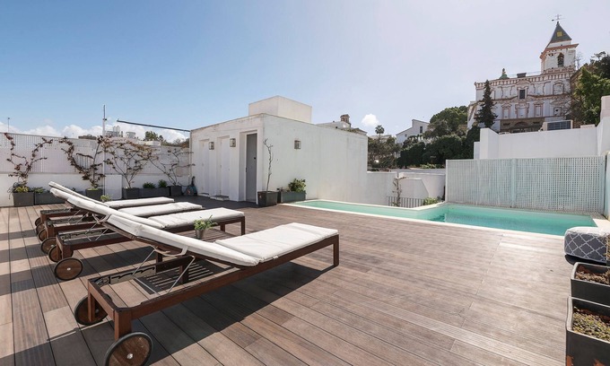 Sanlucar de Barrameda House | MAR ABIERTO A - Cosy loft with shared swimming pool and free Wifi