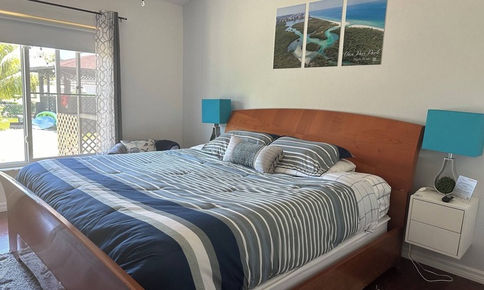 Golden Gate Cottage | Master Bedroom Retreat Relax Naples