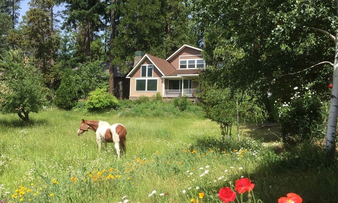 Prospect House | Meadow House near Crater Lake South entrance, upper Rogue River, 100 acre trails