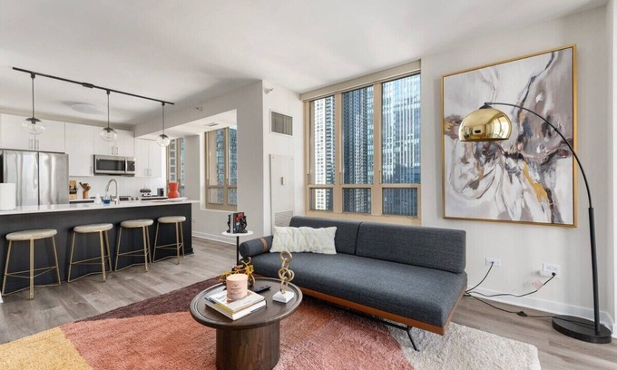 Rush and Division Apartment | Michigan Ave 2BR: Balcony, Exclusive Access