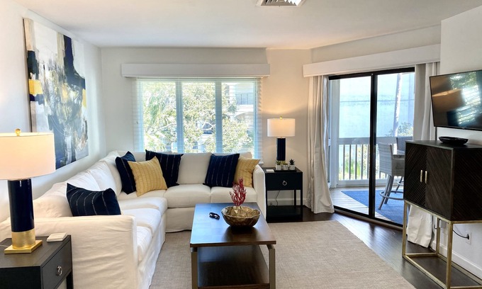 Isle of Palms Condo | Mid Century Modern meets Beach Chic - Practically Oceanfront with pool access