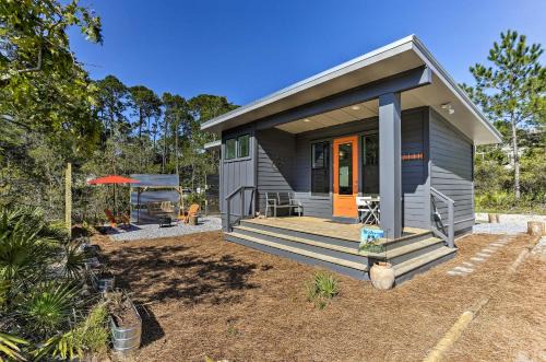 Seagrove Beach House | Mid-Century Modern Beach Cottage with Fire Pit!