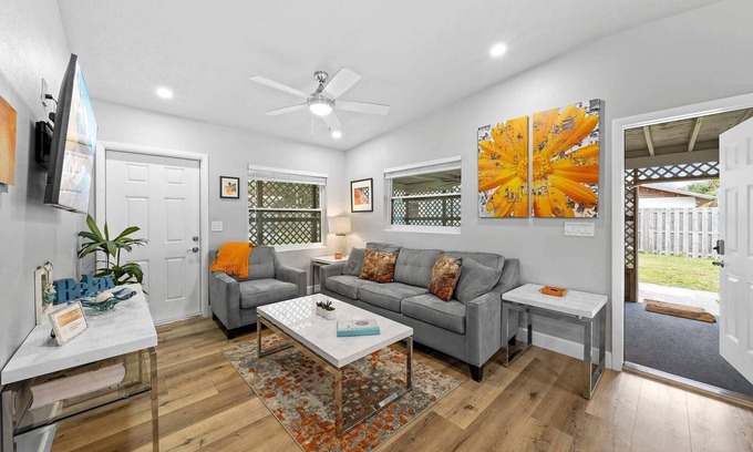 Cocoa Beach Apartment | Midtown Cottage - Walk to it All!