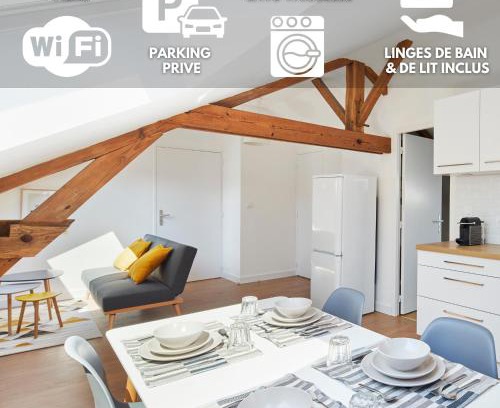 Chateaubriant Apartment | Minuit à Paris - Wifi fibre/Linge/Parking