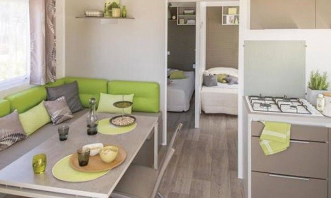 Seillac Ski Chalet | Mobile home with terrace for 5 people, 2 bedrooms