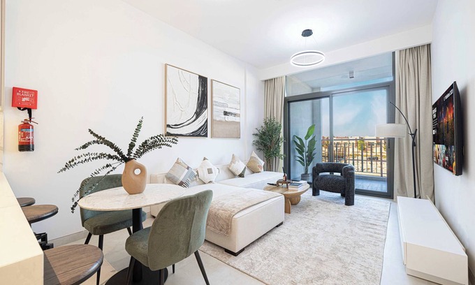 Al Barsha Apartment | Modern 1-Bedroom Apartment With Padel Court Access