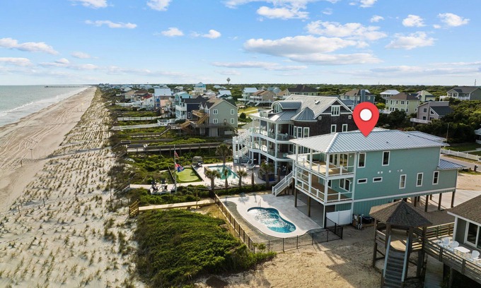 Emerald Isle House | Modern 5BR Ocean Front Home w/Pool!
