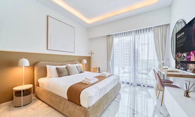 Nad Al Sheba Apartment | Modern & Elegant Studio Apartment in Azizi Riviera