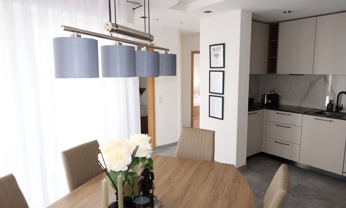 Rubenach Apartment | Modern family apartment in Koblenz with balcony