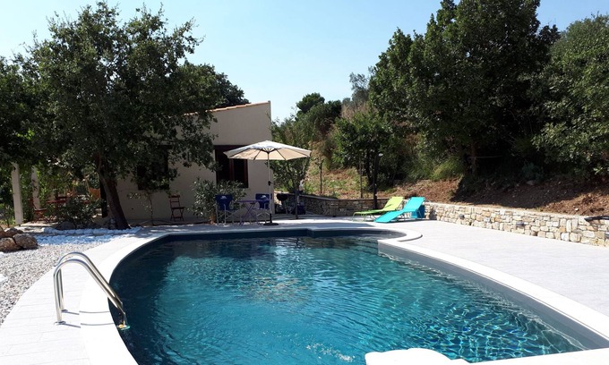 Madonie National Park Cottage | Modern Garden Cottage with Pool and Stunning Views