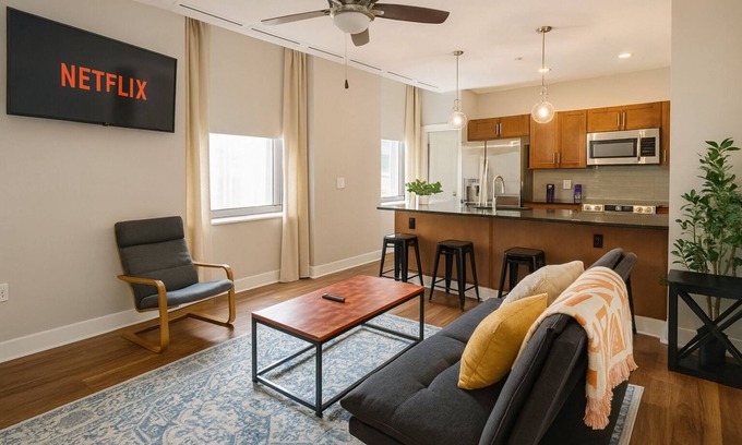 Downtown Cleveland Apartment | Modern Getaway Steps from Everything