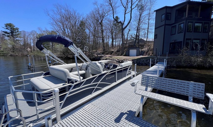 Turtle Lake House | Modern lakefront home. New dock with optional pontoon rental