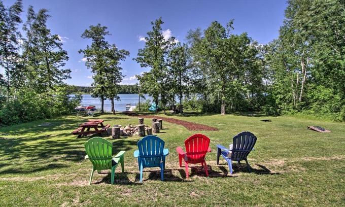 Nevis House | Modern Lakeside Chalet on Crow Wing Chain with Dock!