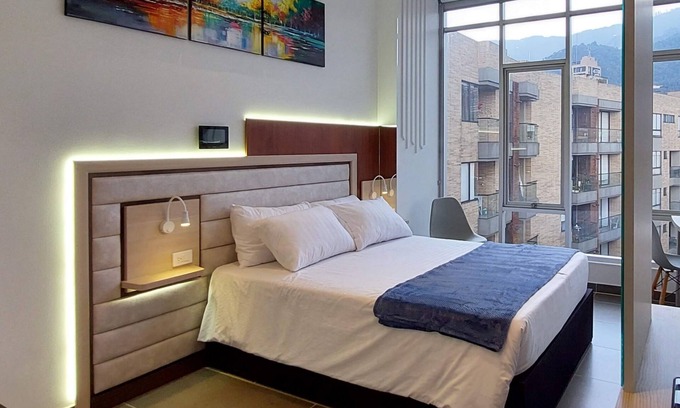 Usaquen Apartment | Modern Loft with Hill Views in Usaquén, Walk to Historic District